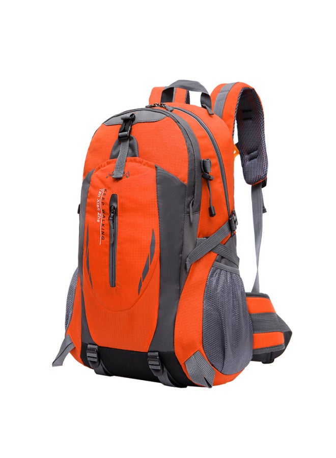 Fixed Hiking Stick Hiking Backpack Multi-functional Camping Bag Large Capacity Waist Protection Outdoor Mountaineering Bag-Color:40l Stand Carrying System Orange-Capacity:36-55L - Image 1